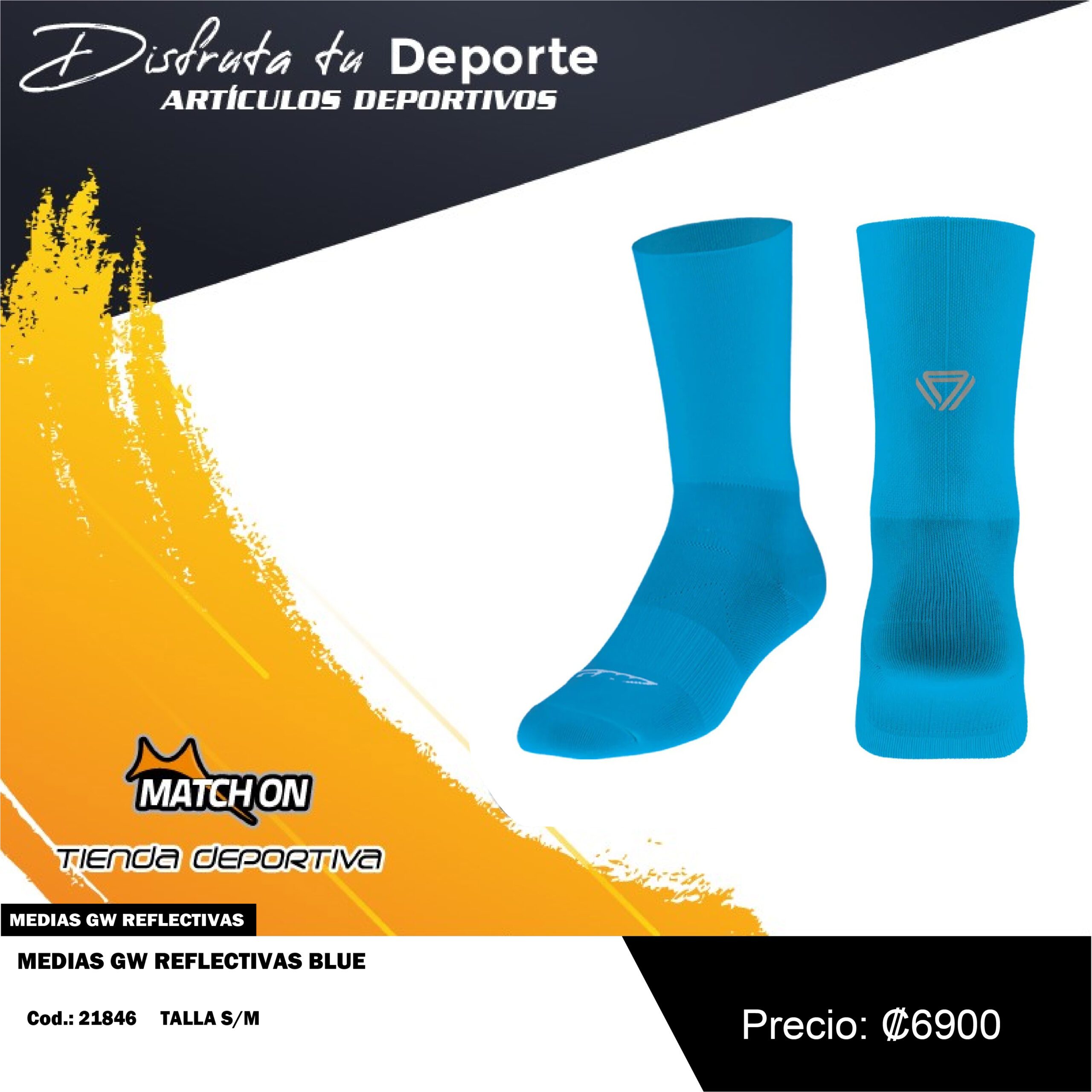 MEDIAS GW REFLECTIVAS BLUE
